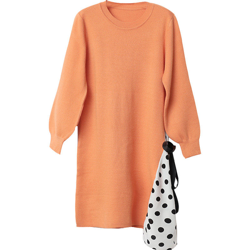 贝儿森孕妇连衣裙中长款秋装毛衣 贝儿森连衣裙