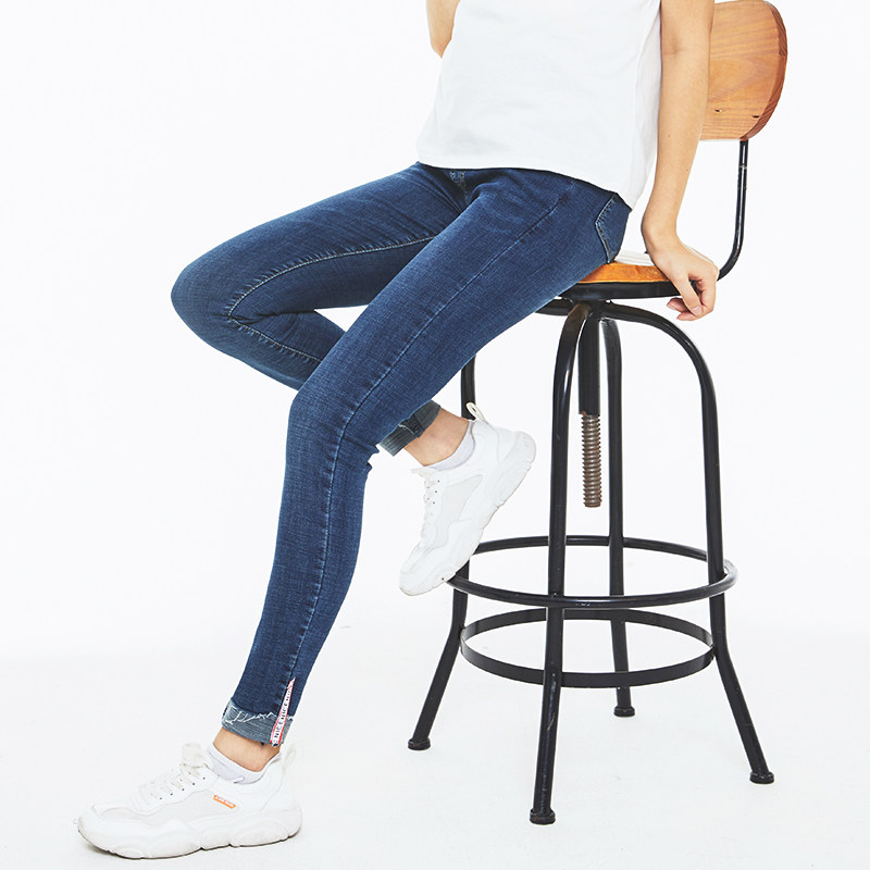 孕妇外穿2020早秋装加绒加厚牛仔裤 贝儿森孕妇打底裤