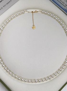 925银珍珠项链澳白正圆无暇