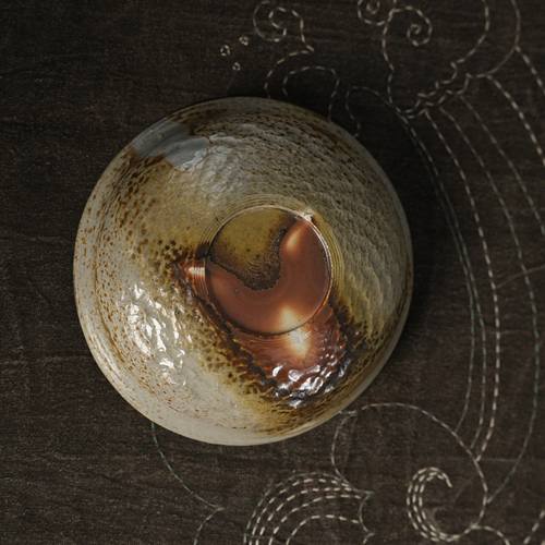 345号 纯手工柴烧 壶承  果盘 点心盘 宽度14.5cm 景德镇陶瓷 - 图2