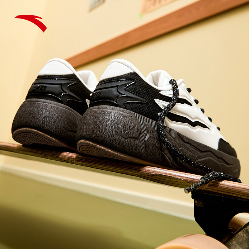 安踏霹雳丨潮流撞色低帮板鞋男鞋冬季百搭潮男运动鞋子112538075,淘宝优惠券,粉丝福利购,淘宝优惠卷