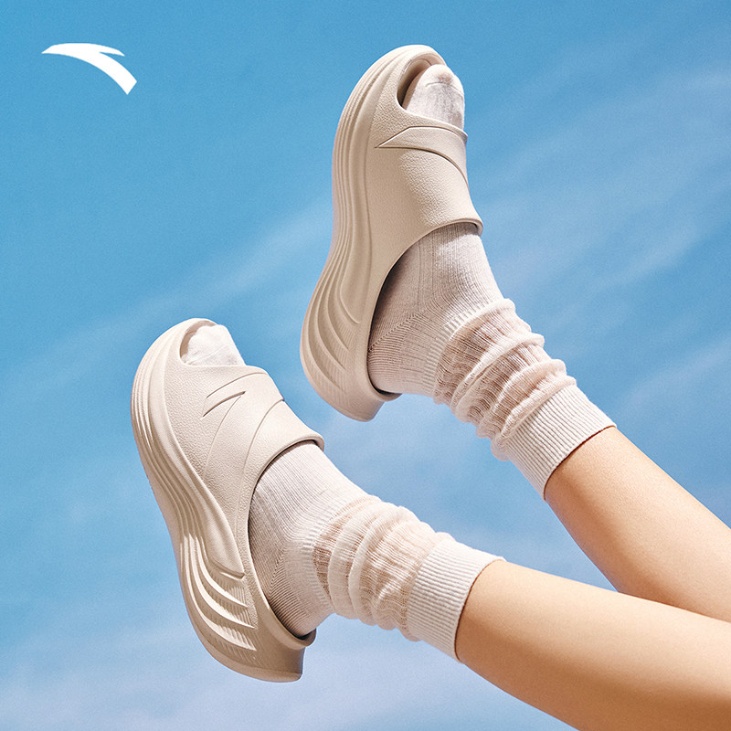 安踏经典潮流女子拖鞋凉鞋2025冬季新款软底舒适休闲鞋122538528,淘宝优惠券,粉丝福利购,淘宝优惠卷