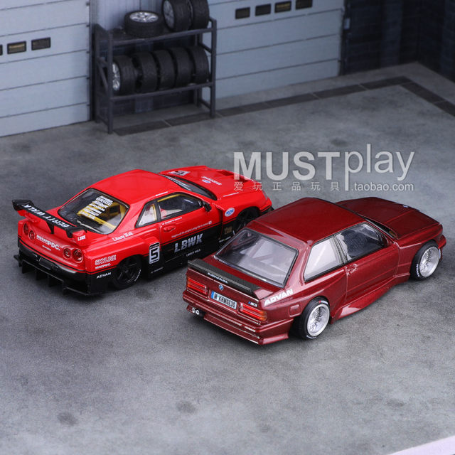 MINIGT 162 BMW M3 804 Porsche 911 GT3 843 Nissan LB-ER34 1/64 car model