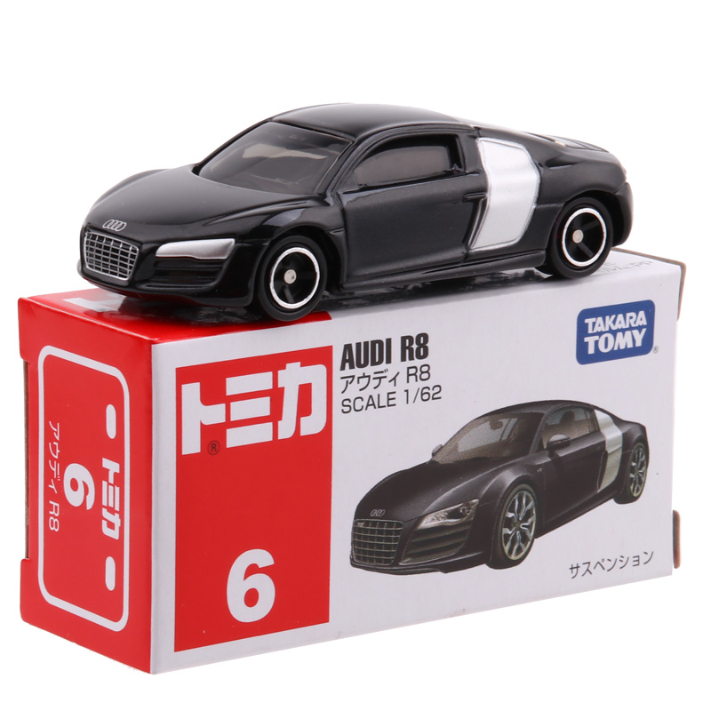 TOMY多美卡tomica 6号39号38号1/64奥迪R8初回跑车合金车模型玩具 - 图3