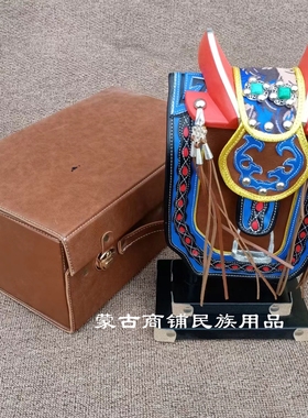蒙古红马鞍子工艺品摆件