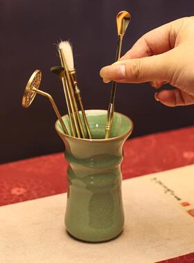 青瓷工具瓶香篆用品收纳