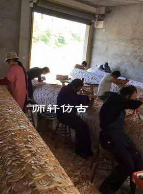 欧式风垭口祥云柱子东阳木雕
