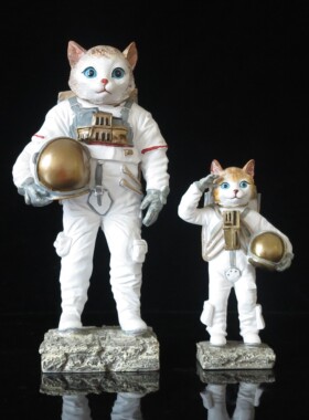 客厅太空人宇航员招财猫礼品摆件