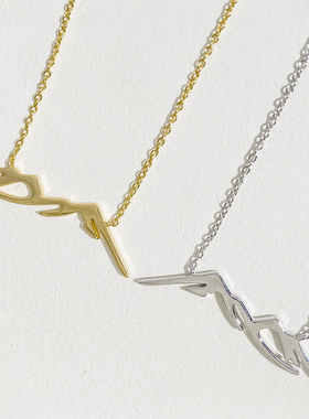 MINIBLOOM纯银山脉项链