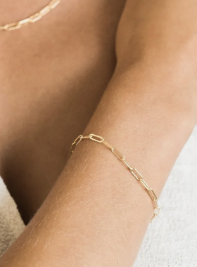 MINI BLOOM 方形锁扣素链叠戴手链/项链