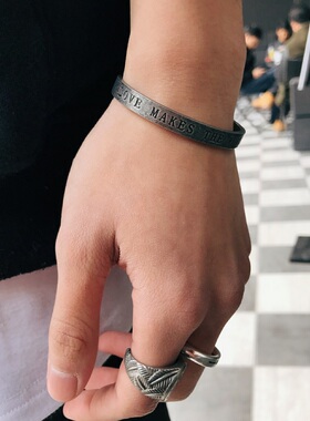 KORKEN欧美风男女通用钛钢手镯