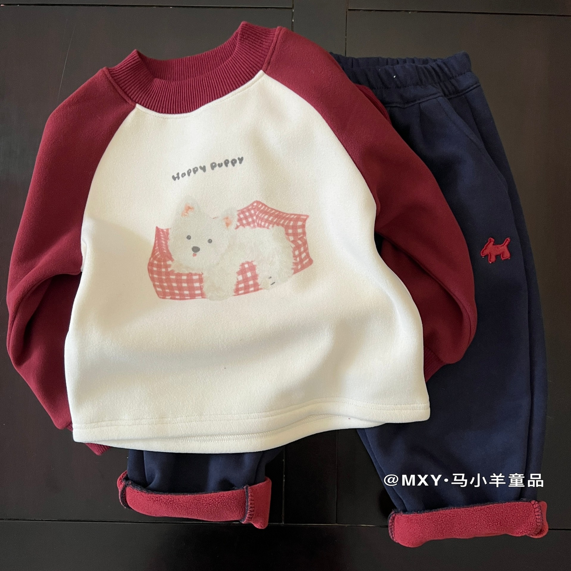 可爱一体绒卫衣~男女童秋冬加绒上衣小童宝宝圆领长袖卫衣外套潮,淘宝优惠券,粉丝福利购,淘宝优惠卷