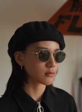 日本波士顿圆形太阳眼镜偏光镜