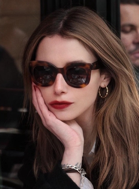 法式偏光墨镜女夏欧美风大脸显瘦
