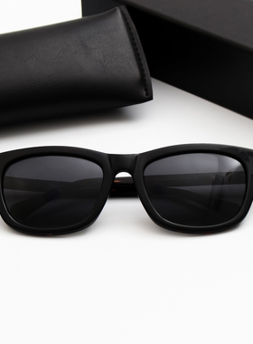 显脸小 朱珠同款复古大框墨镜女时尚高级感偏光黑超太阳镜板材框