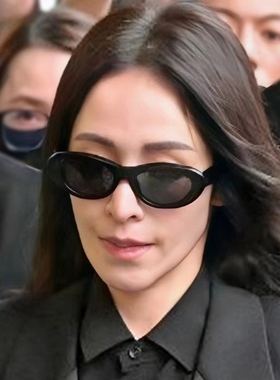 欧阳娜娜萧亚轩同款椭圆墨镜女