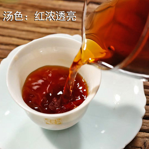 云南普洱茶鼎房糯米香普洱茶熟茶小玉饼牛皮纸天方地圆500克 包邮 - 图1