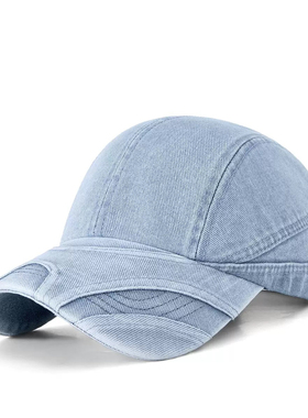 Women sun cap denim visor peaked caps black blue fashion