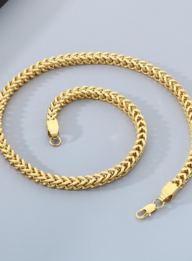Mens Cuban Chain Necklace Gold Color Hip Hop punk Rock 2026