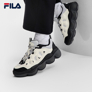 FILA 斐乐官方女鞋老爹鞋运动鞋2025冬季新款鞋子豌豆面包休闲鞋
