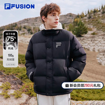 欧阳娜娜FILA FUSION斐乐潮牌羽绒服女2023冬新款情侣保暖外套男