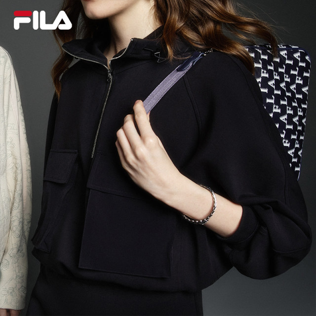 FILA Emerald斐乐女士连衣裙两件套2024春季新款时尚基础宽松裙子