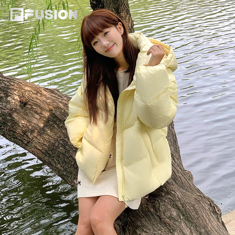 FILA FUSION斐乐潮牌羽绒服女2025冬季新款休闲宽松保暖连帽外套,淘宝优惠券,粉丝福利购,淘宝优惠卷