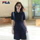 韩素希同款FILA斐乐官方连衣裙女子2025夏季新款凉感摩登POLO裙子