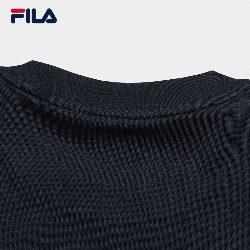 FILA 斐乐官方男子针织短袖衫2026春新款简约日常休闲宽松拼色T恤,淘宝优惠券,粉丝福利购,淘宝优惠卷