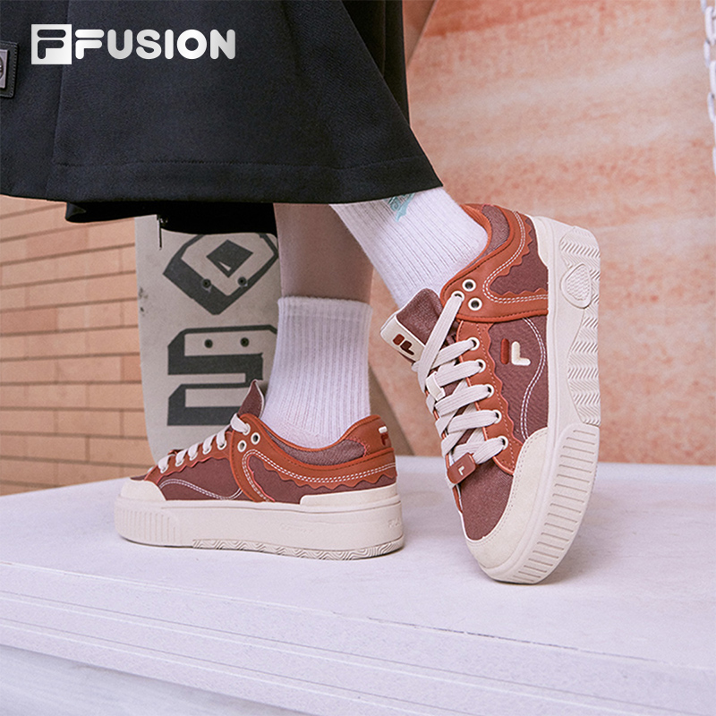 FILA FUSION斐乐潮牌STACK女鞋板鞋休闲鞋厚底鞋小白鞋增高运动鞋 - 图1