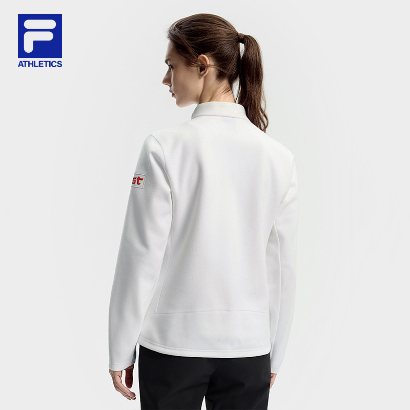 FILA 斐乐官方女士针织长袖外套2025冬季新款滑雪运动摇粒绒上衣,淘宝优惠券,粉丝福利购,淘宝优惠卷