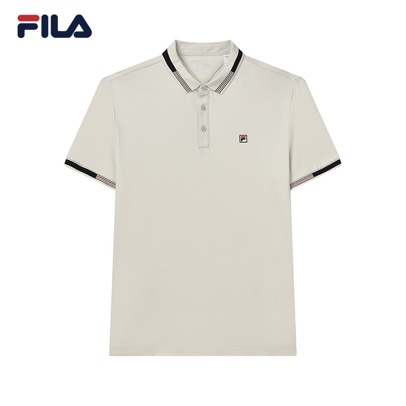 fila官方男子短袖polo衫夏季男液氨 FILA运动POLO衫