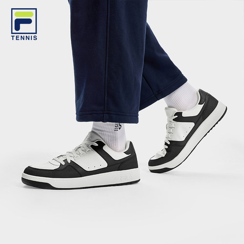 圆盾鞋|易烊千玺同款FILA 斐乐官方男TARGA 1+网球生活鞋运动板鞋 - 图3