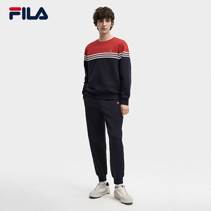 【FILA】时尚简约舒适加绒休闲裤