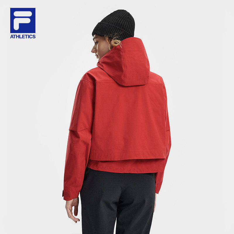 FILA斐乐女冲锋衣26春新款宽松户外运动连帽防水4810凌峰雪壳外套,淘宝优惠券,粉丝福利购,淘宝优惠卷