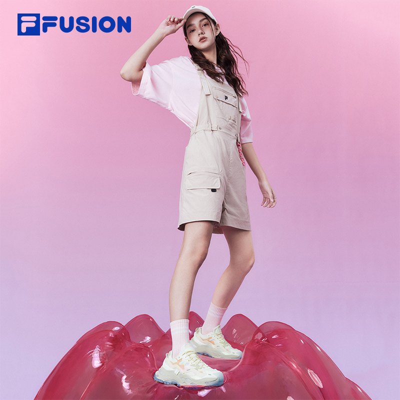 FILA FUSION斐乐女鞋老爹鞋2024夏季新款硬糖鞋跑步鞋休闲鞋厚底