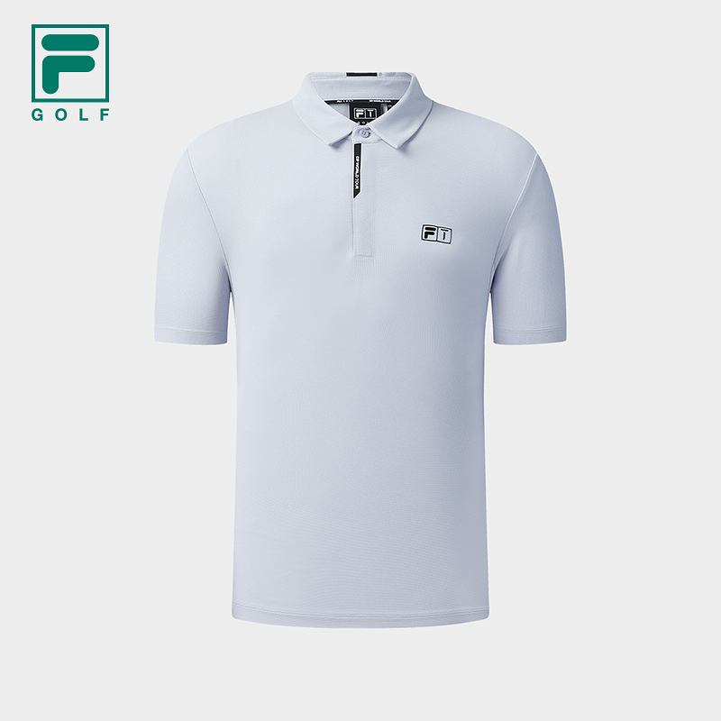 FILA 斐乐官方男子短袖POLO衫2025冬新款高尔夫运动防晒上衣 - 图0