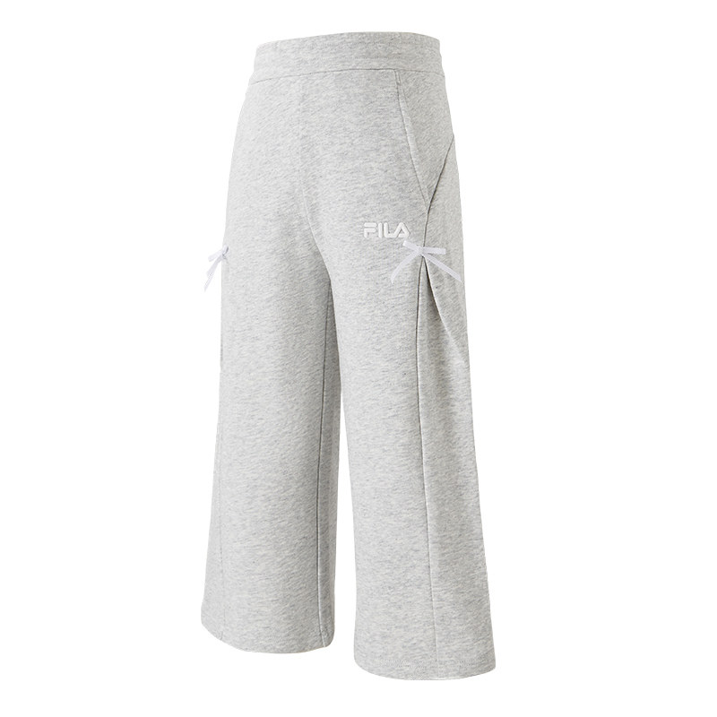 FILA KIDS斐乐童装女小童针织长裤2026春新款儿童宽松舒适阔腿裤,淘宝优惠券,粉丝福利购,淘宝优惠卷