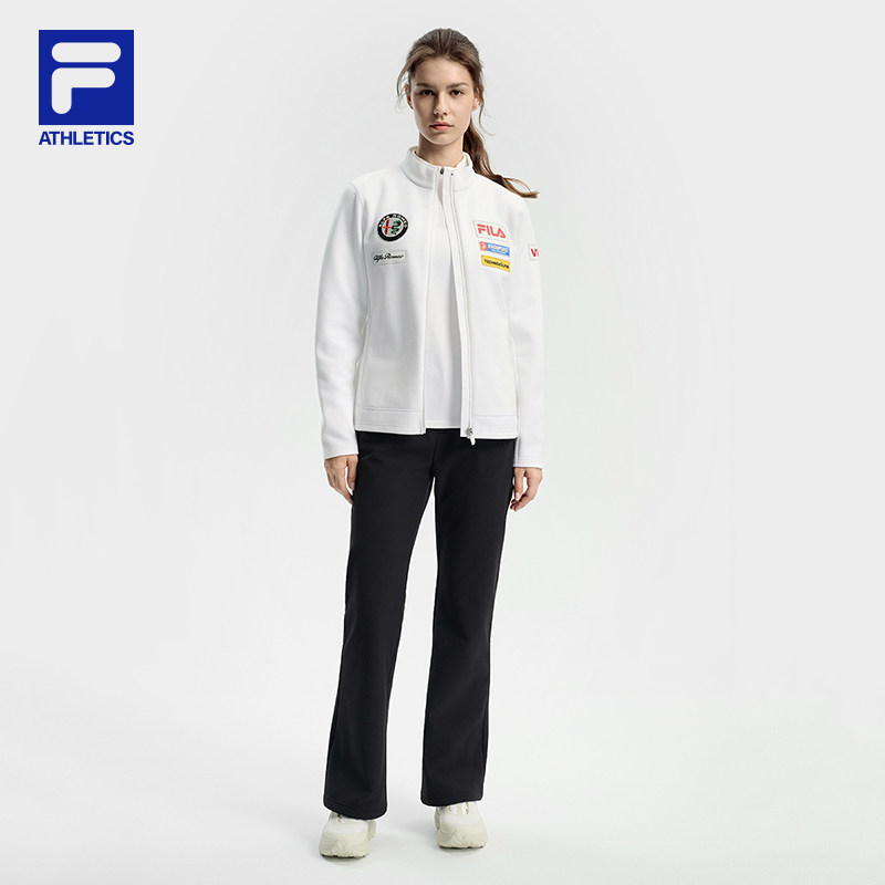 FILA 斐乐官方女士针织长袖外套2025冬季新款滑雪运动摇粒绒上衣,淘宝优惠券,粉丝福利购,淘宝优惠卷