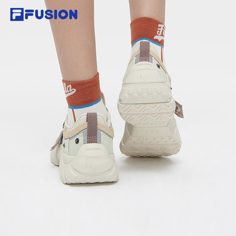 FILA FUSION斐乐潮牌女鞋老爹鞋脊骨鞋2024春季新款休闲鞋运动鞋