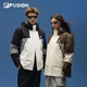 FILA FUSION斐乐潮牌情侣三合一摇粒绒外套2025冬新款羽绒服上衣