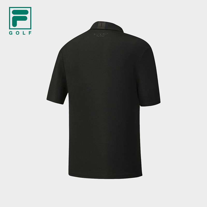 FILA 斐乐官方男子短袖POLO衫2025冬新款高尔夫运动防晒上衣 - 图1