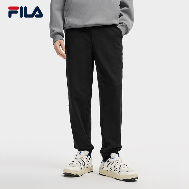 FILA 斐乐官方男士针织长裤2025冬季新款时尚简约休闲舒适收口裤,淘宝优惠券,粉丝福利购,淘宝优惠卷