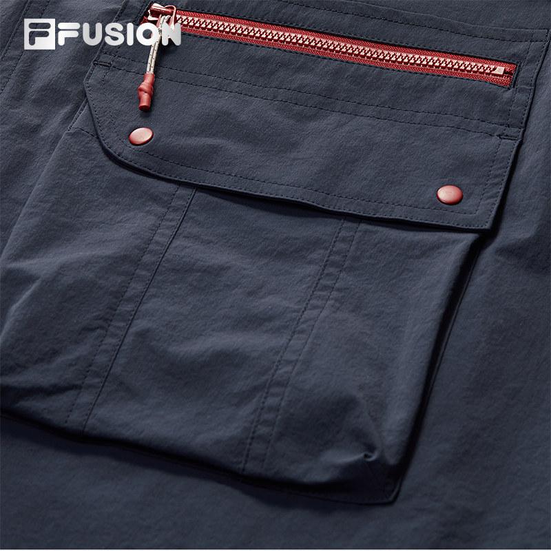 FILA FUSION斐乐潮牌梭织外套女2025冬新款时尚休闲宽松连帽上衣,淘宝优惠券,粉丝福利购,淘宝优惠卷