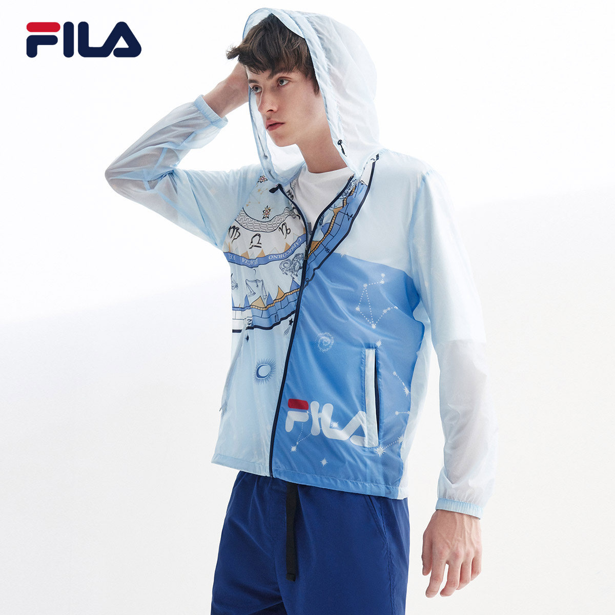 fila斐乐官方男子梭织2020男薄外套 FILA运动茄克/外套
