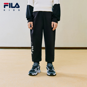 斐乐儿童保暖加绒针织长裤