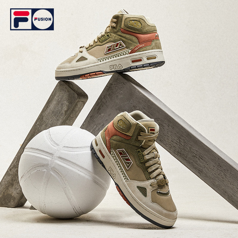 fila fusion斐乐潮牌高帮复古男鞋 FILA篮球鞋