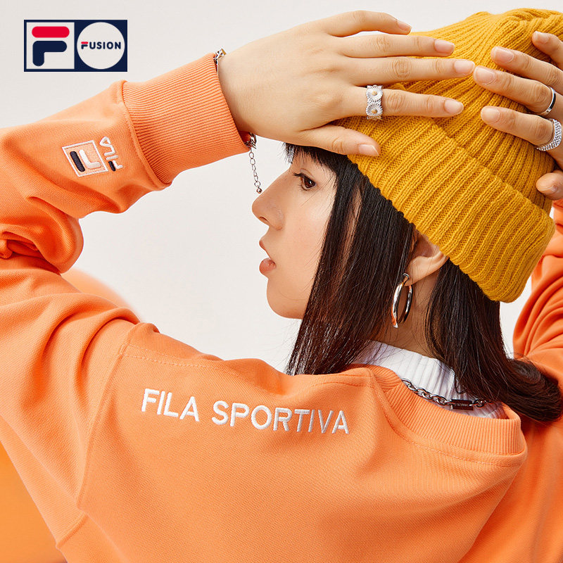 fila fusion斐乐潮牌情侣装潮卫衣 FILA运动卫衣/套头衫