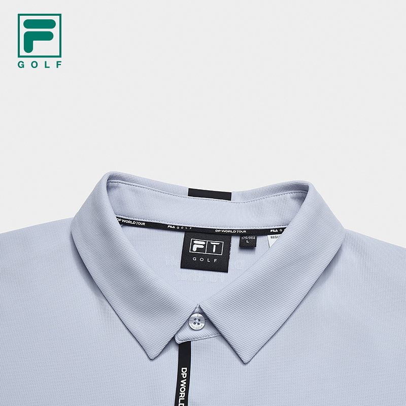 FILA 斐乐官方男子短袖POLO衫2025冬新款高尔夫运动防晒上衣 - 图2