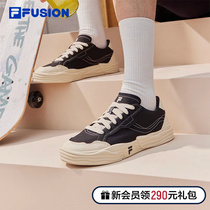 FILA FUSION Phele Official POP2 Mens Shoes Sails Fabric Shoes Retro Shoes Casual Shoes Board Shoes Sneakers